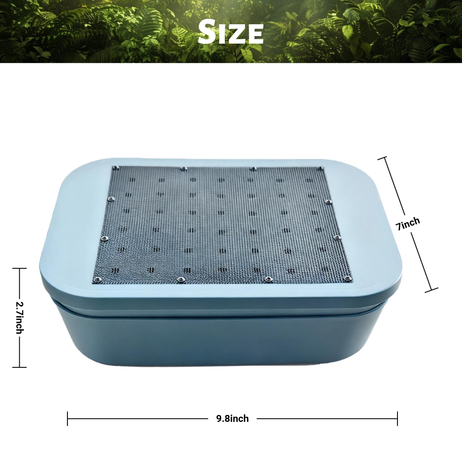 Zmiyivara two-tier tray close-up for easy debris collection during use.