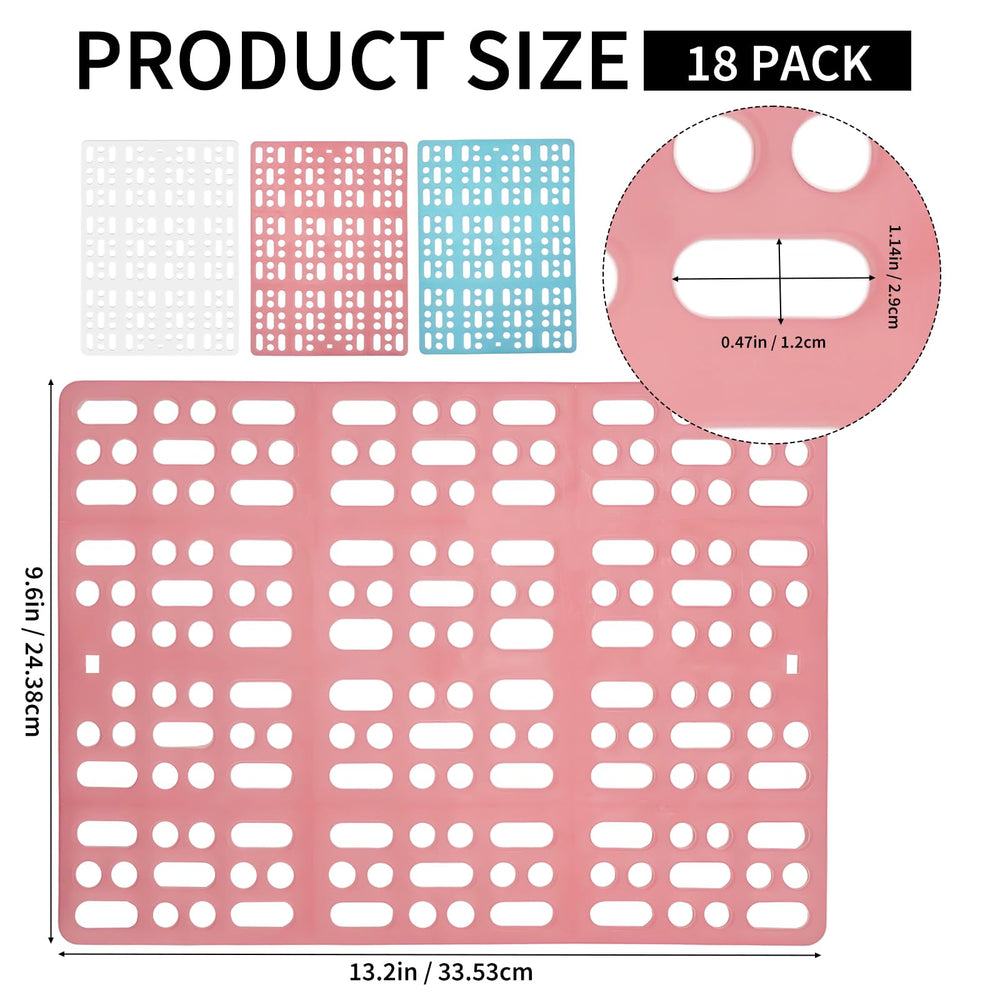Zmpkhba rabbit cage mat blue 18-pack supports flexible cage sizing.