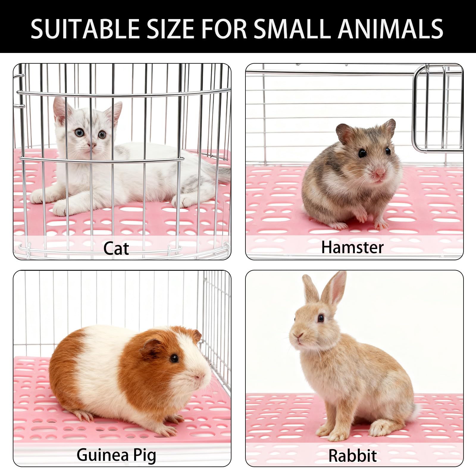 Zmpkhba small animal cage mats enable customizable layouts.