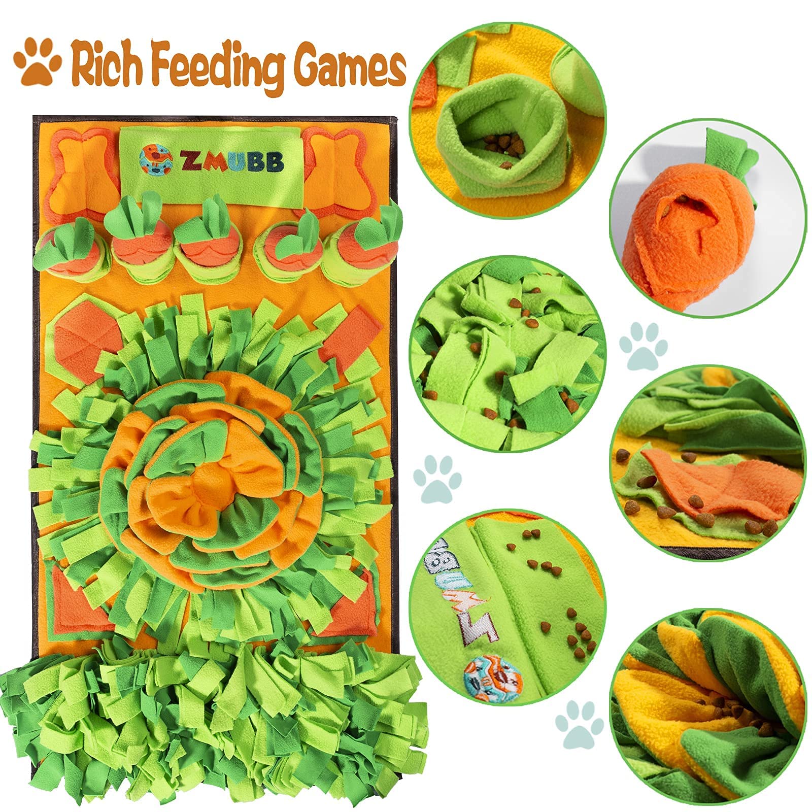 ZMUBB cat-dog friendly design supports slow feeding and enrichment