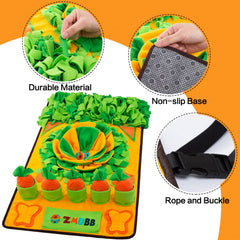 ZMUBB interactive puzzle toy during playtime engages dog senses and curiosity