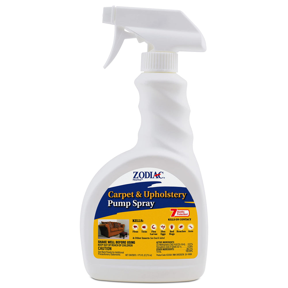 Zodiac Carpet & Upholstery Pump Spray bottle front view for home pest control.