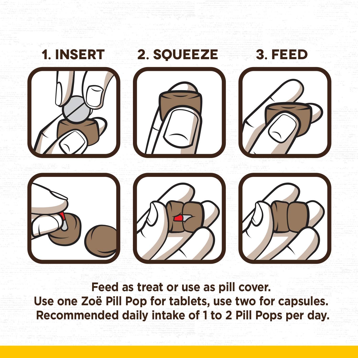 Ingredients list for Zoë Pill Pops natural dog treats