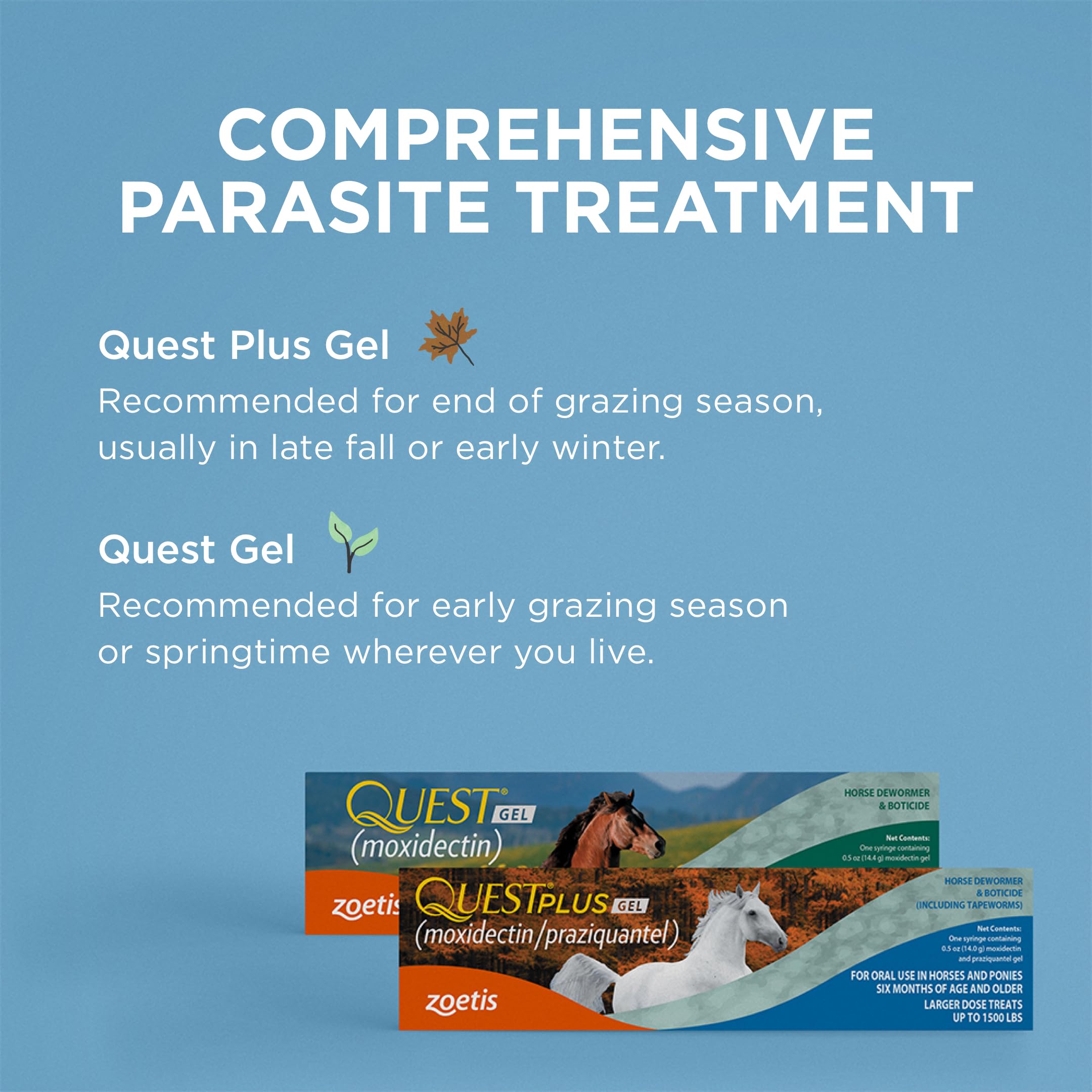 Ideal for late grazing season parasite control