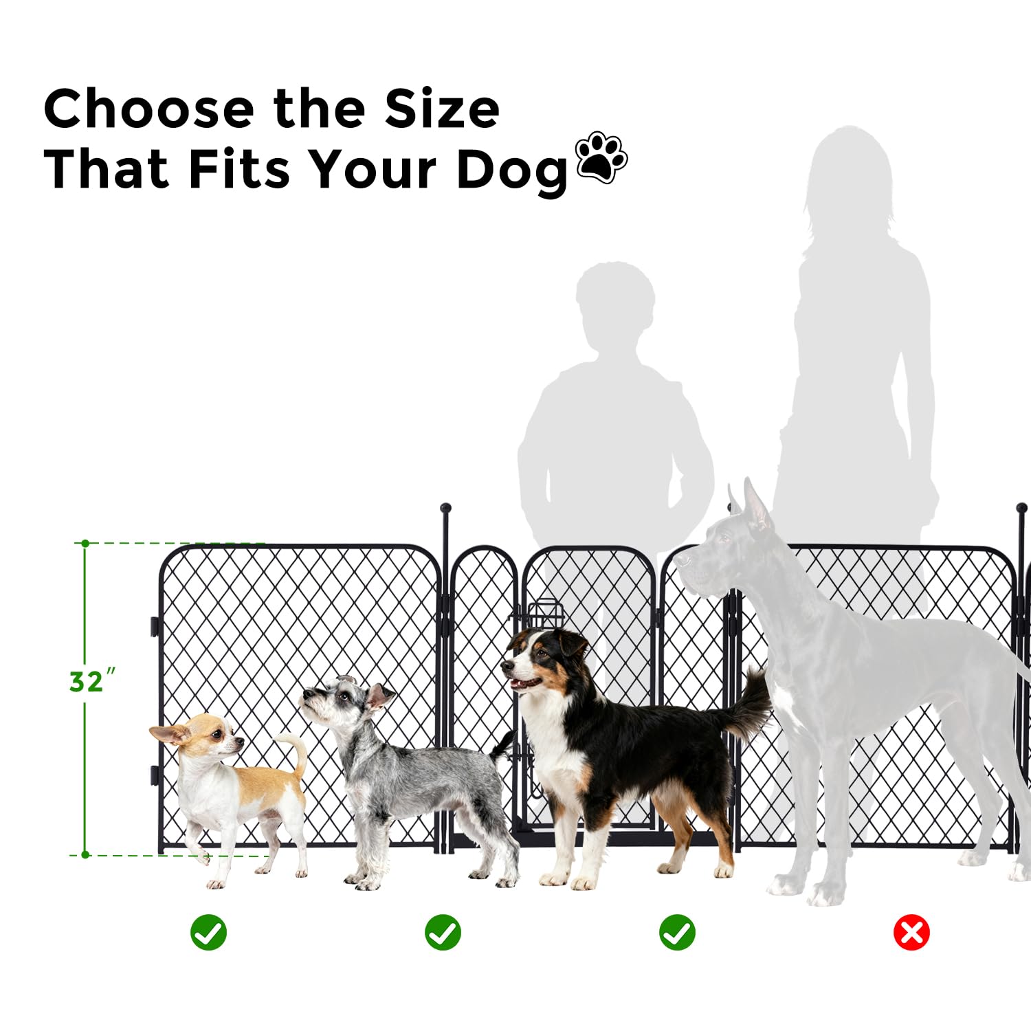 ZOMISIA versatile kennel doubles as a safe play area.