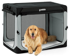 ZOMISIA 42-inch collapsible crate folded design for easy transport and storage.