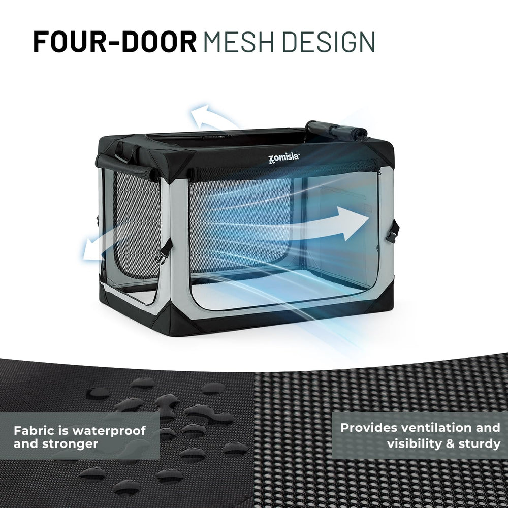 ZOMISIA XL crate suitable for indoor spaces and outdoor adventures.