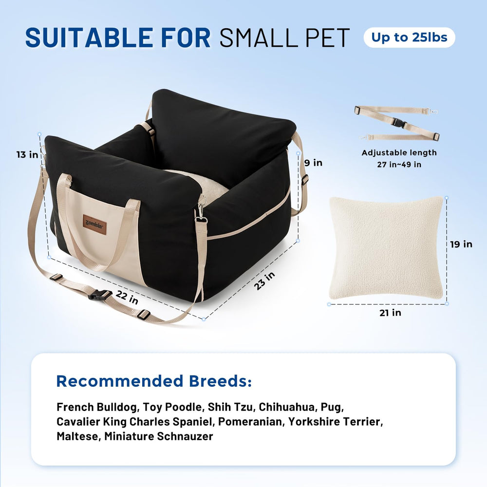 ZOMISIA dog car seat safety leash clip secures your pet’s movement for safer drives