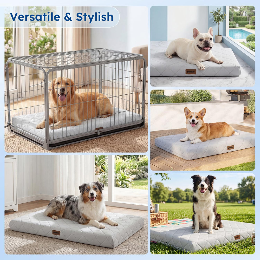 ZOMISIA anti-slip base keeps bed steady on floors