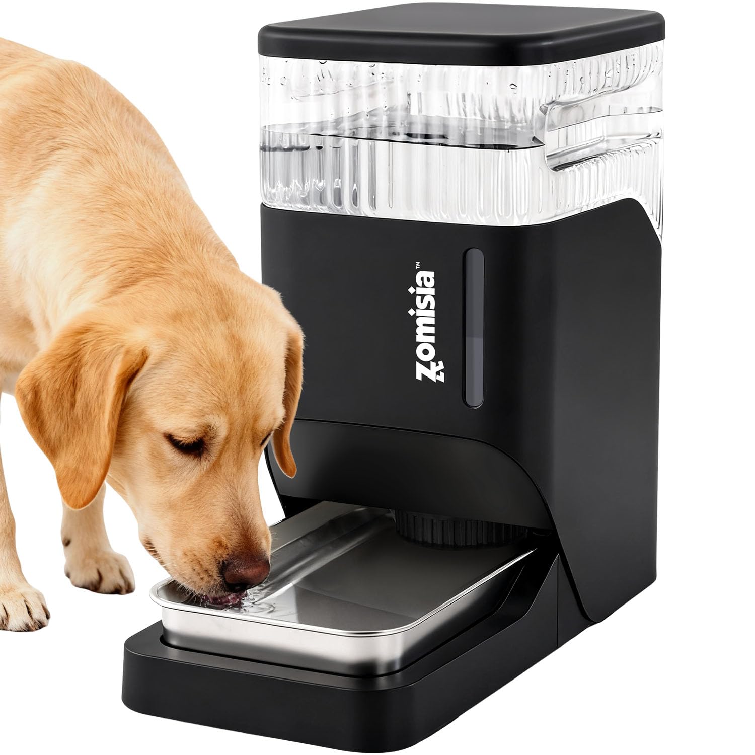 ZOMISIA 8L automatic dog water dispenser keeps dogs hydrated with gravity flow.