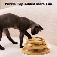 ZOMISIA cat ball track toy bottom track for larger play area