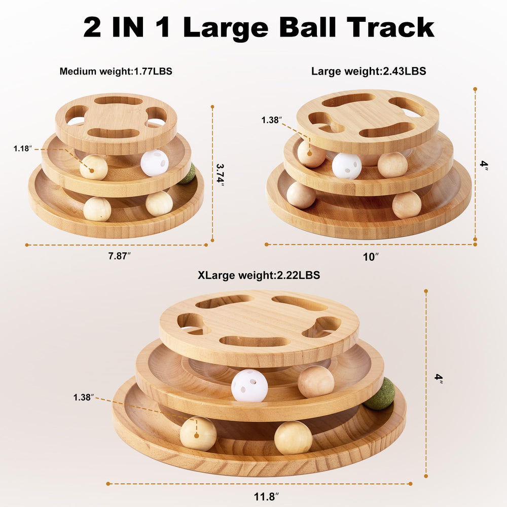 ZOMISIA wooden tracks keep balls rolling smoothly during independent play