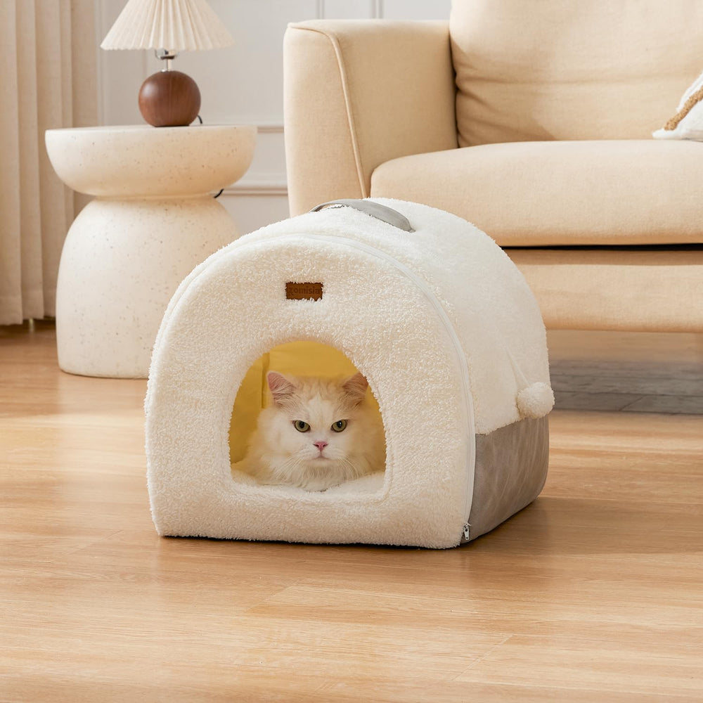 ZOMISIA Cat Bed Cave is fully machine washable for simple hygiene