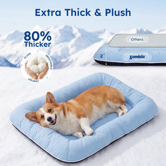 ZOMISIA cooling dog bed in crate, portable comfort