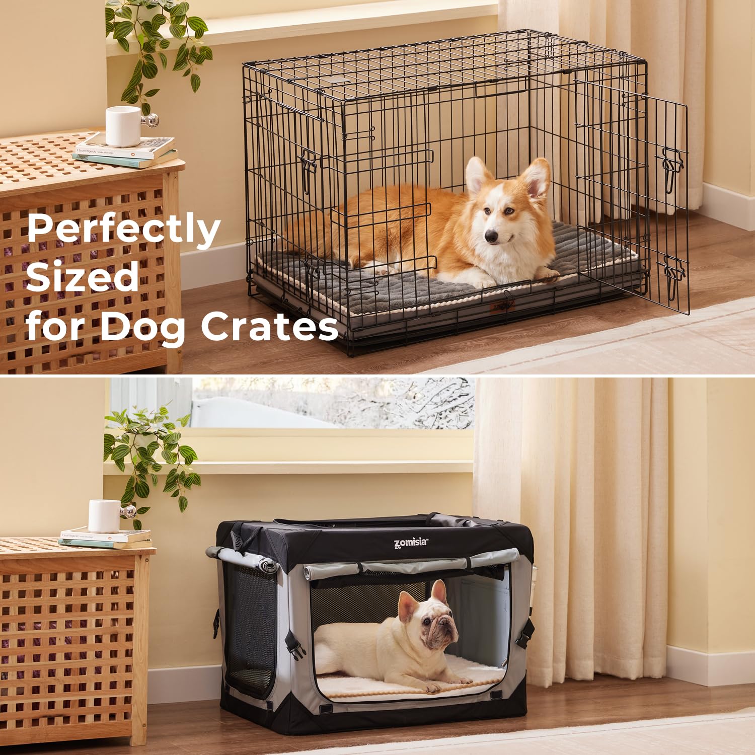 ZOMISIA egg crate foam interior supports joints and evenly distributes pressure.