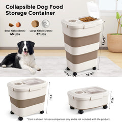 ZOMISIA airtight seal on dog food container keeps kibble fresh and pests away