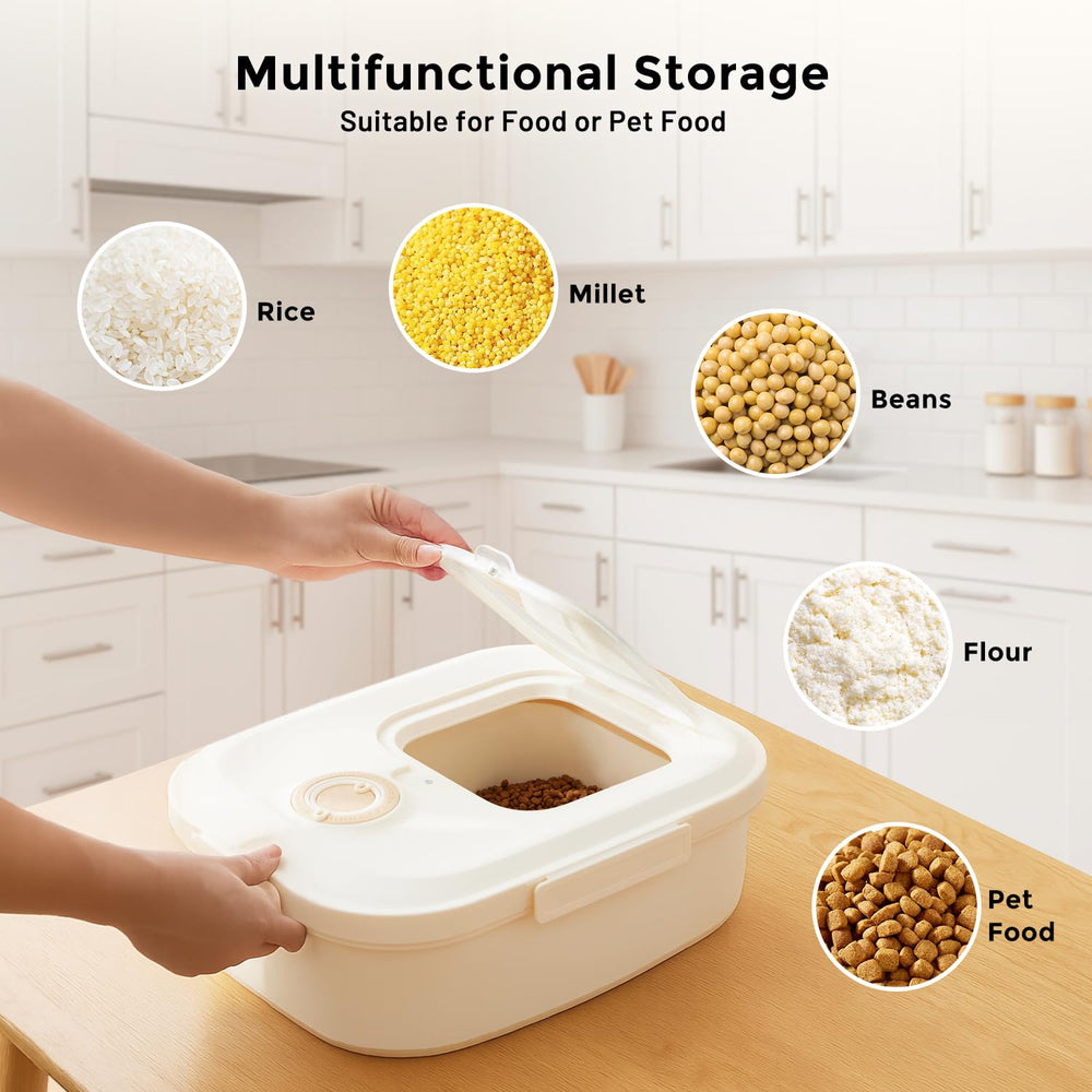 ZOMISIA versatile container suitable for kibble, rice, flour, and more