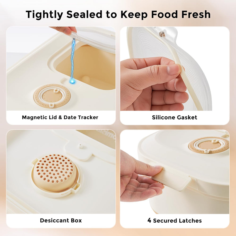 ZOMISIA rolling wheels for easy relocation from pantry to feeding area