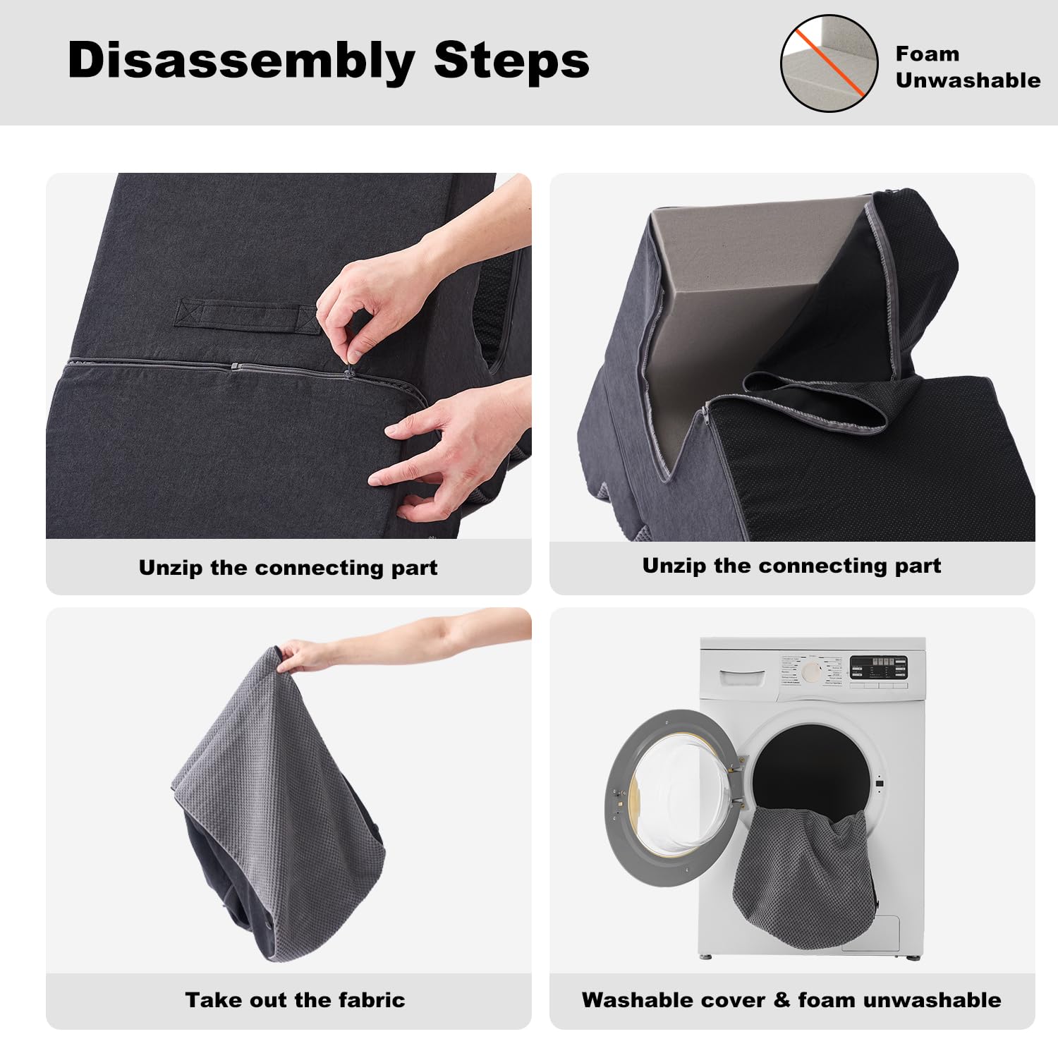 ZOMISIA dog ramp washable cover keeps living space clean and fresh.
