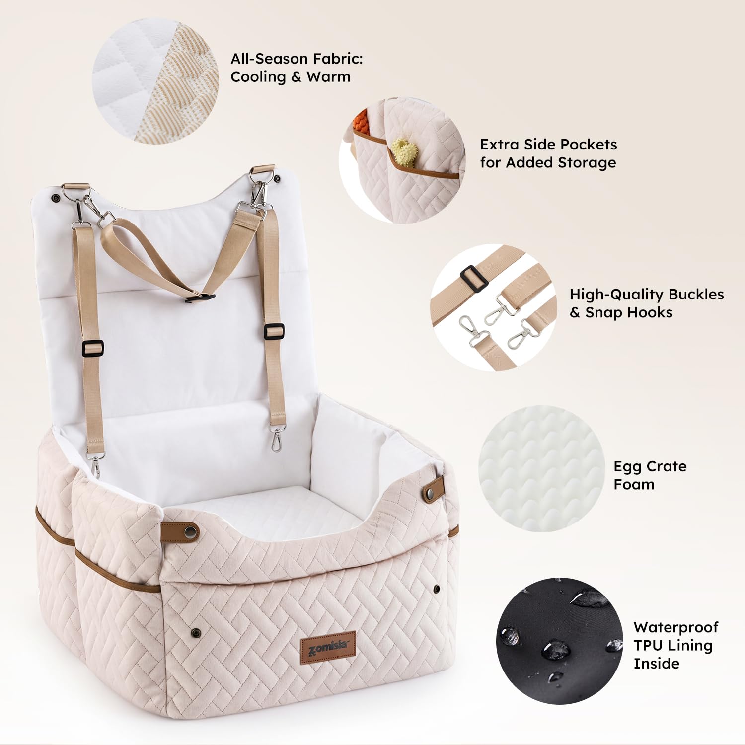 ZOMISIA foldable frame design for compact travel storage