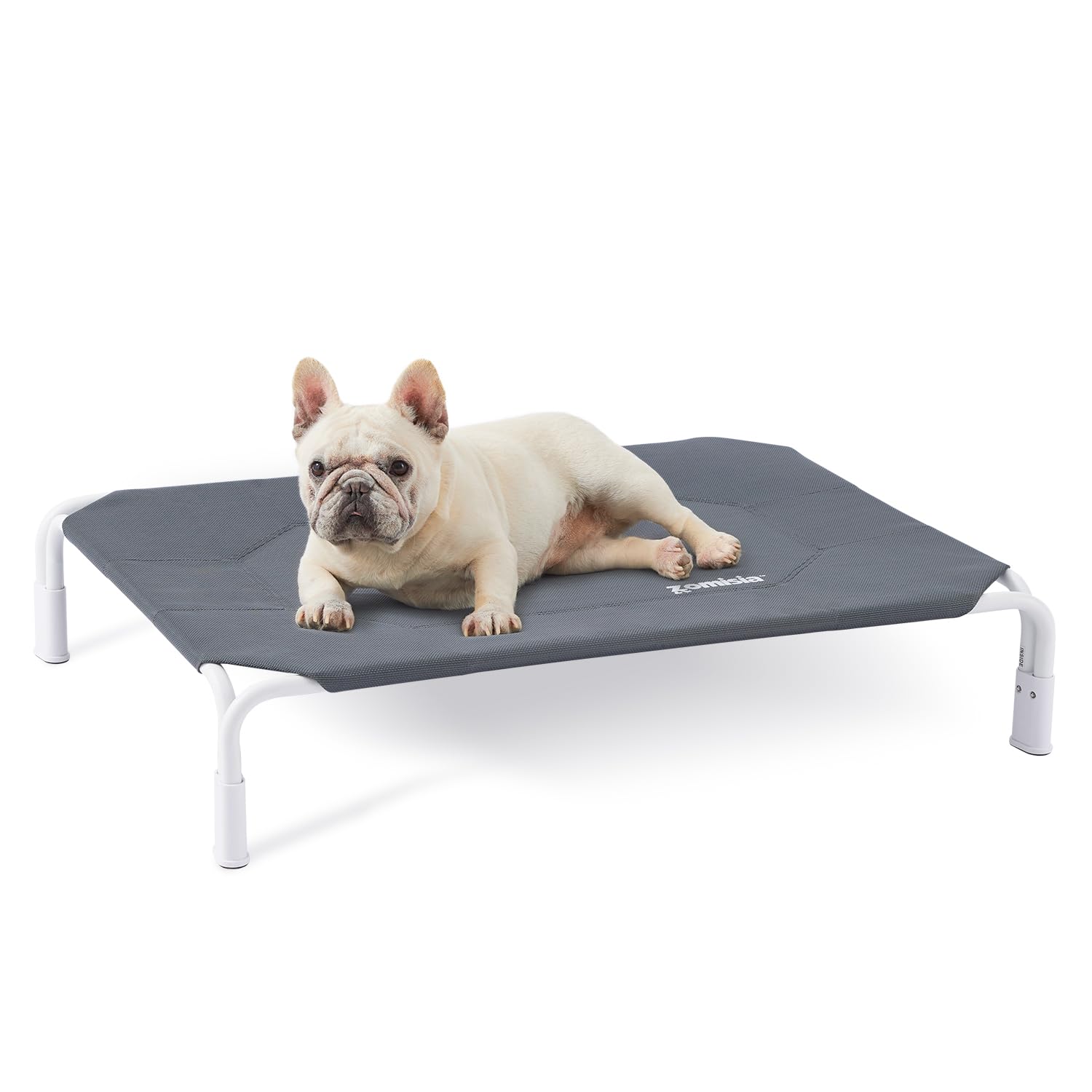 ZOMISIA elevated dog cot bed assembly in minutes for hassle-free setup.