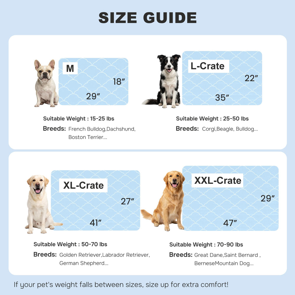 ZOMISIA extralarge dog cooling mat blue with OEKO-TEX label