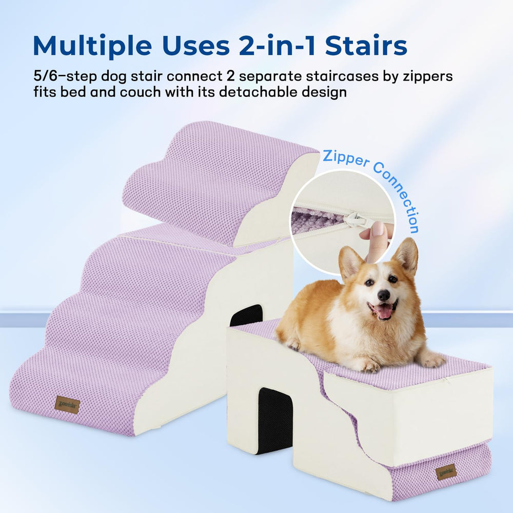 ZOMISIA 35D foam core provides cushioned steps.