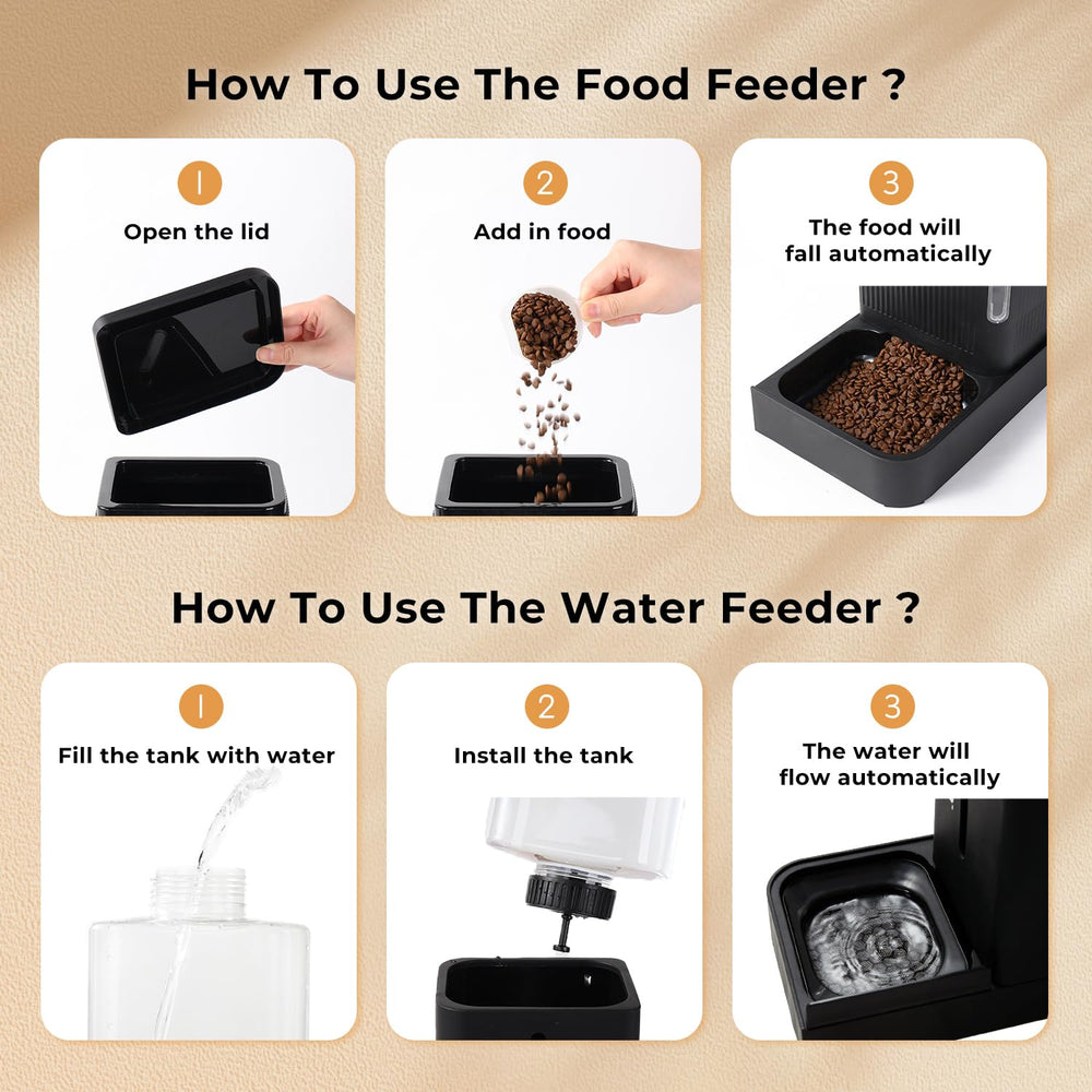 ZOMISIA gravity dog feeder easy hand-wash cleaning design