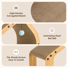 ZOMISIA indoor cat playground boosts clawing on cardboard instead of furniture.