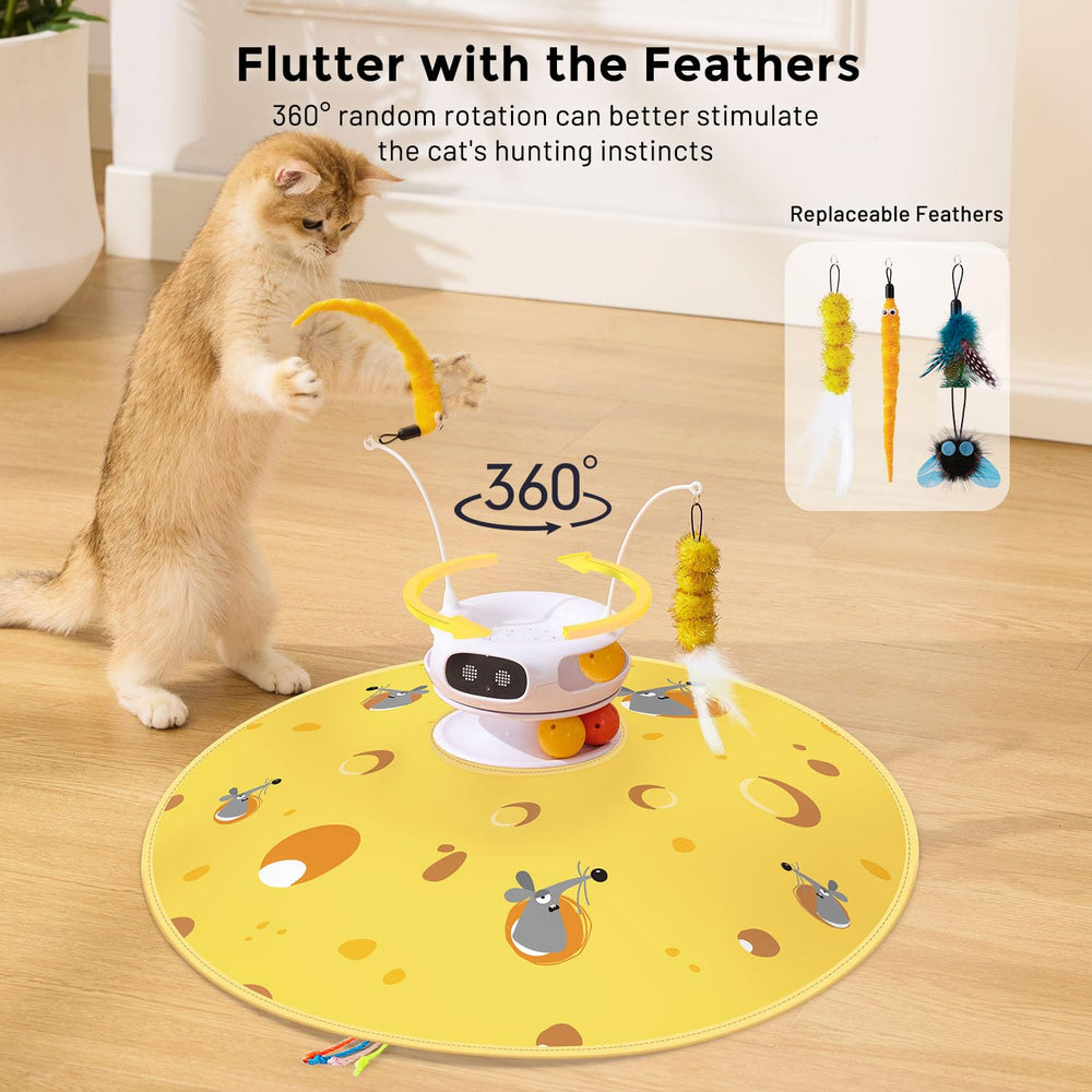 ZOMISIA chirping sounds attract and motivate cats to pounce and chase