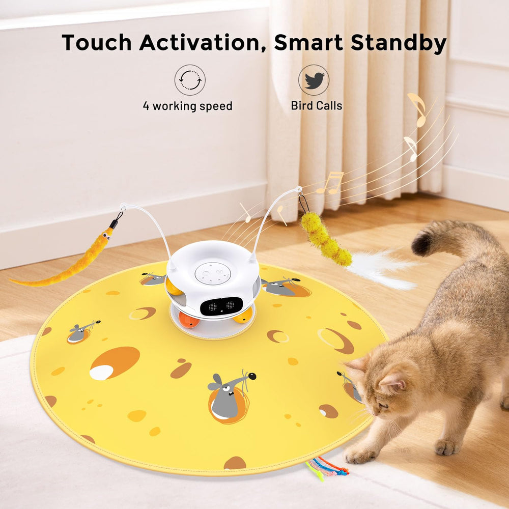 ZOMISIA adjustable speed settings tailor play to your cat's mood