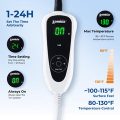 ZOMISIA heating pad removable cover for easy cleaning.