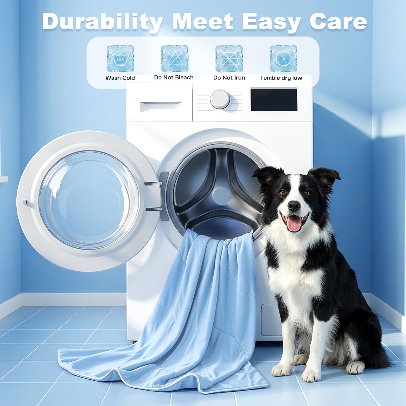 Machine washable cold cycle preserves cooling performance