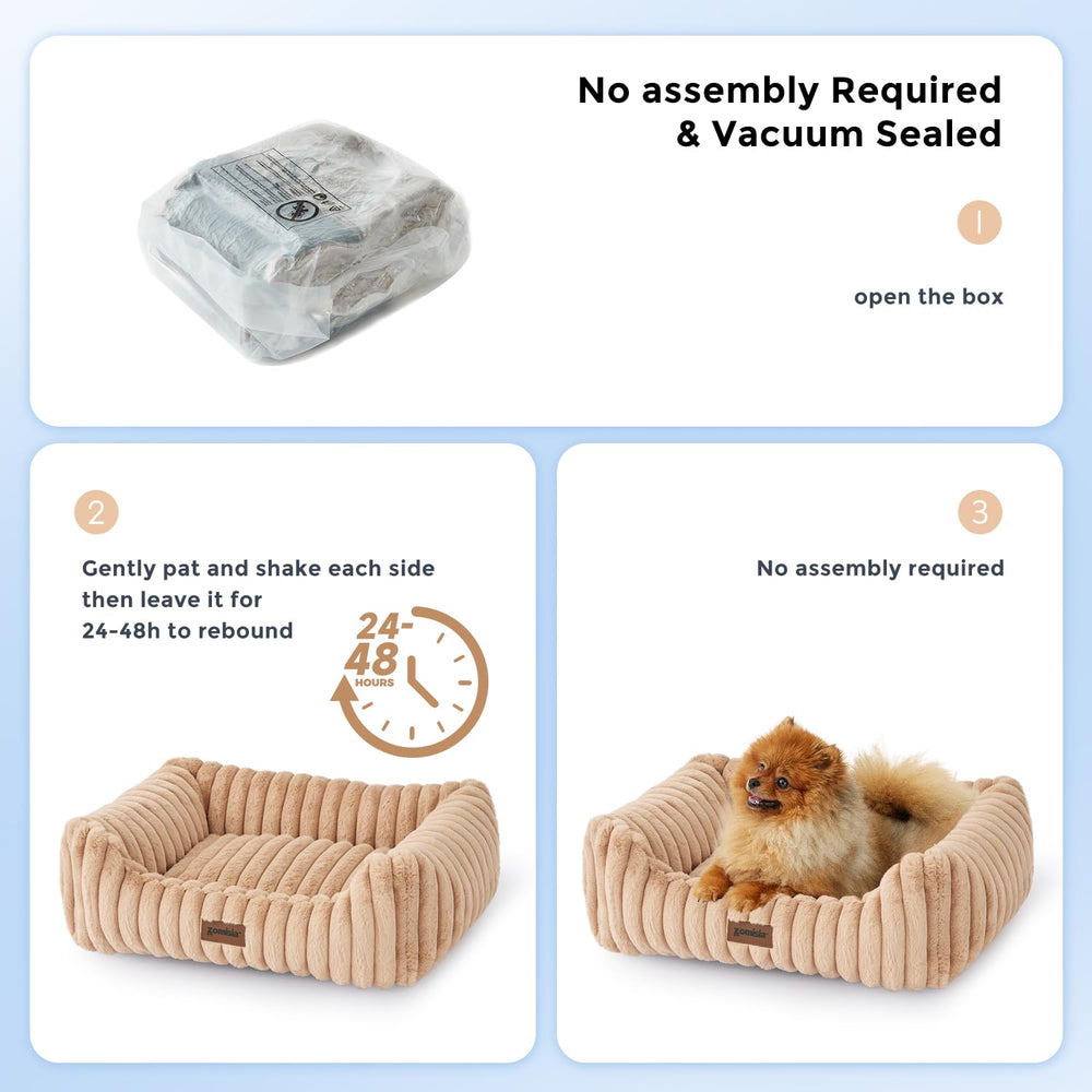 ZOMISIA machine-washable zippered cover for simple cleanup after muddy paws.