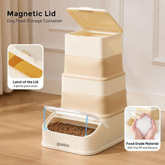 ZOMISIA scoop-dispense action illustrates effortless feeding routine.