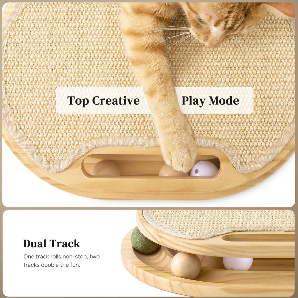 ZOMISIA sisal scratch pad provides durable scratching surface for indoor cats.