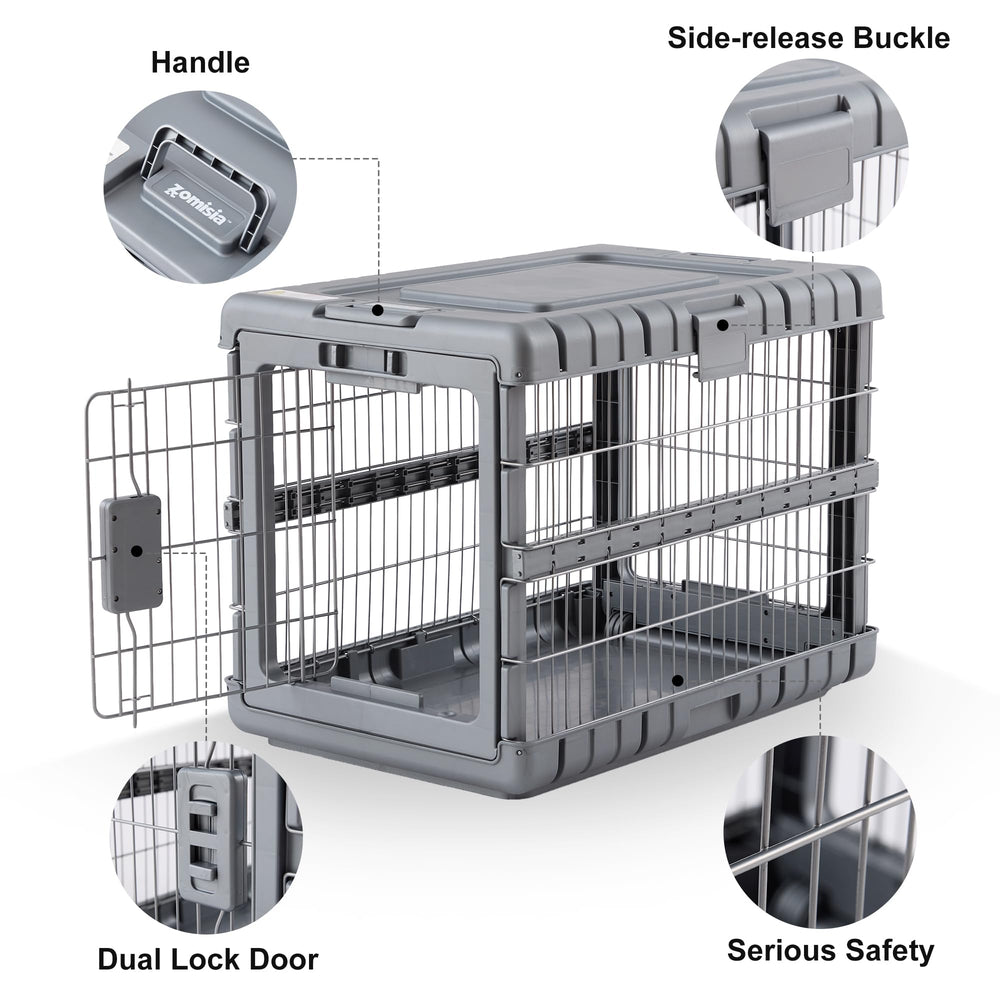 ZOMISIA squeeze-latch locks ensure secure, tool-free closure