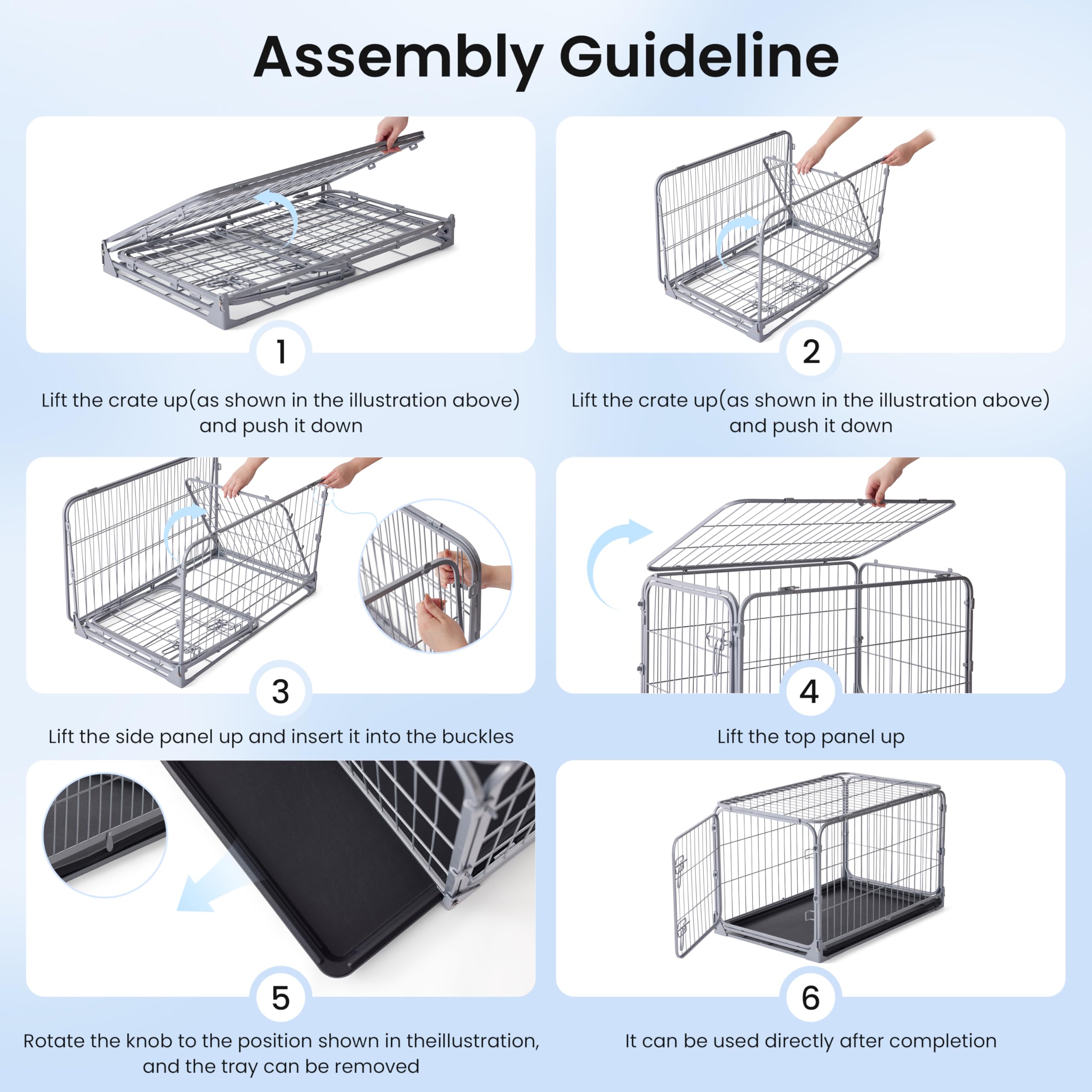 ZOMISIA travel-friendly folding crate with flat storage option.