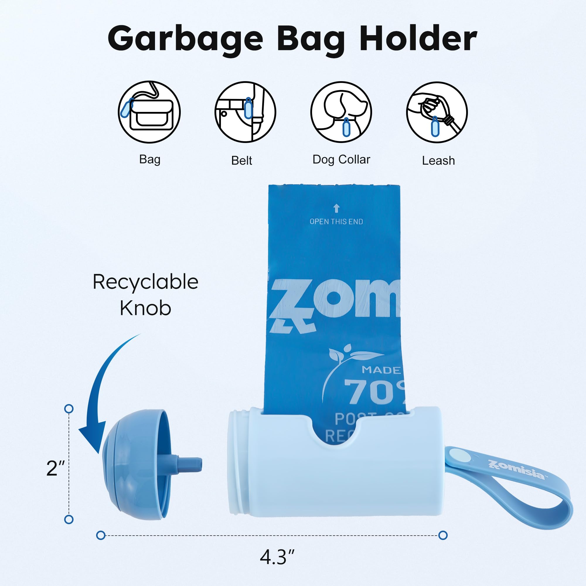 ZOMISIA ultra-thick leakproof bags resist tears for mess-free cleanup.