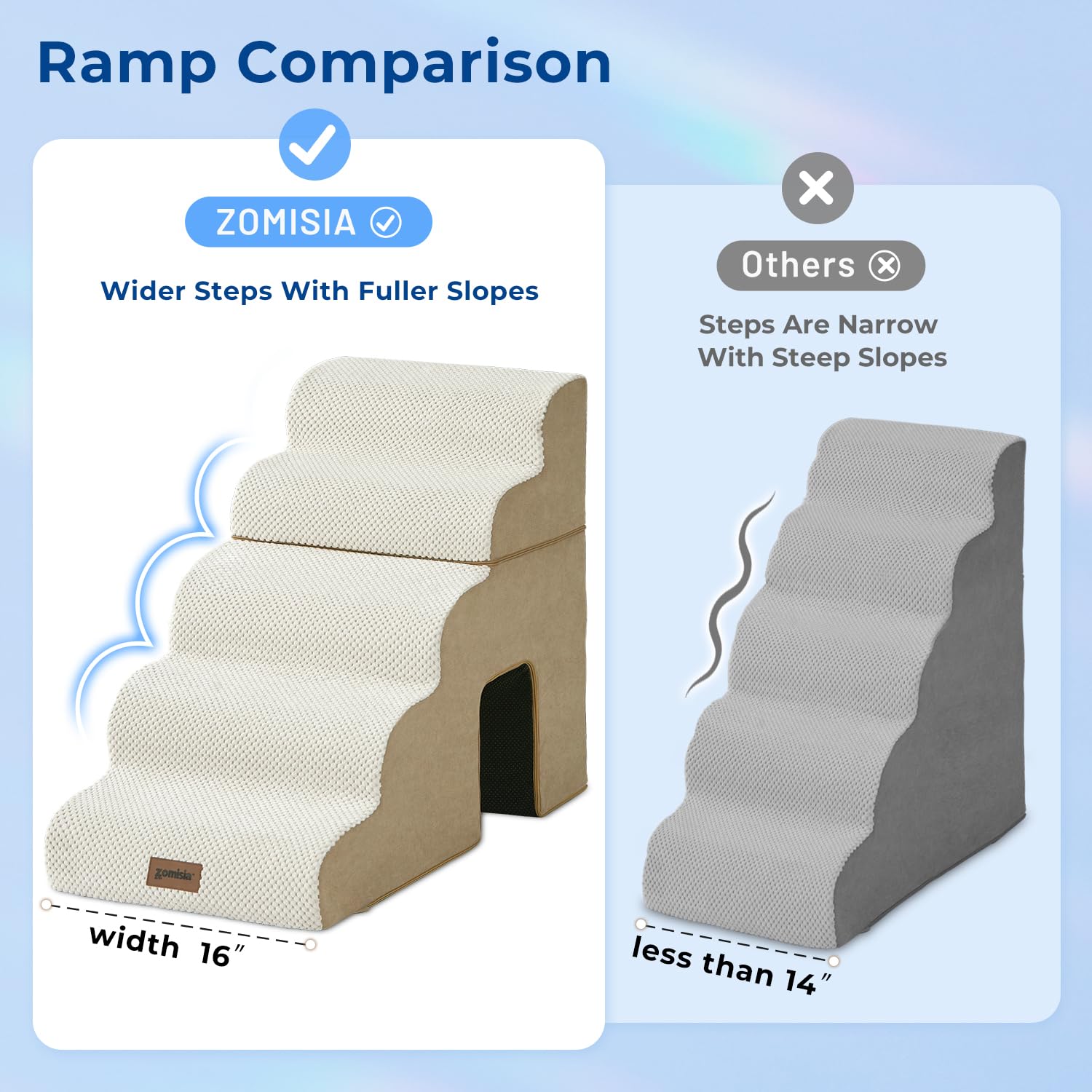 ZOMISIA removable cover is machine washable for easy cleaning.