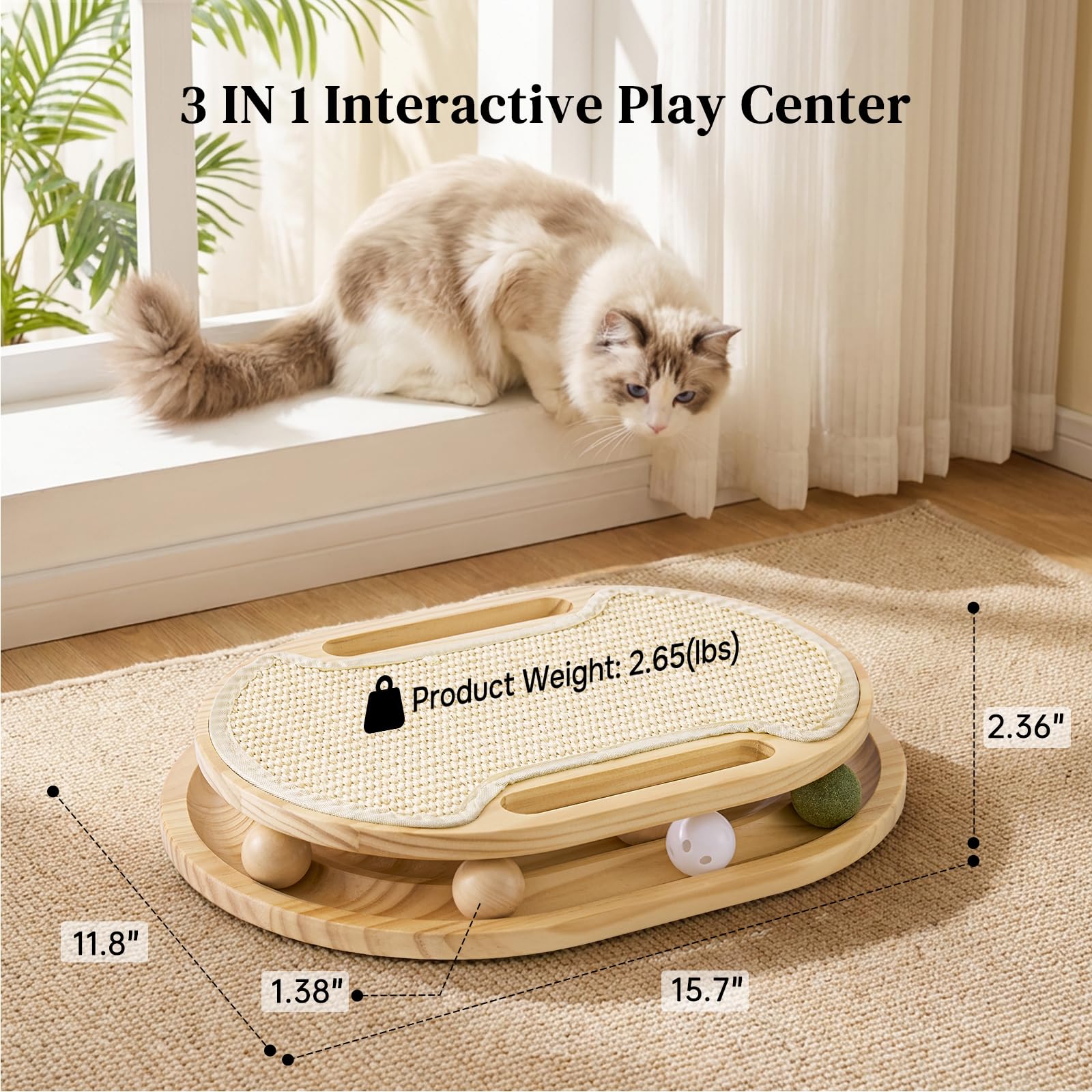 ZOMISIA wooden interactive puzzle with top opening to spark curiosity.