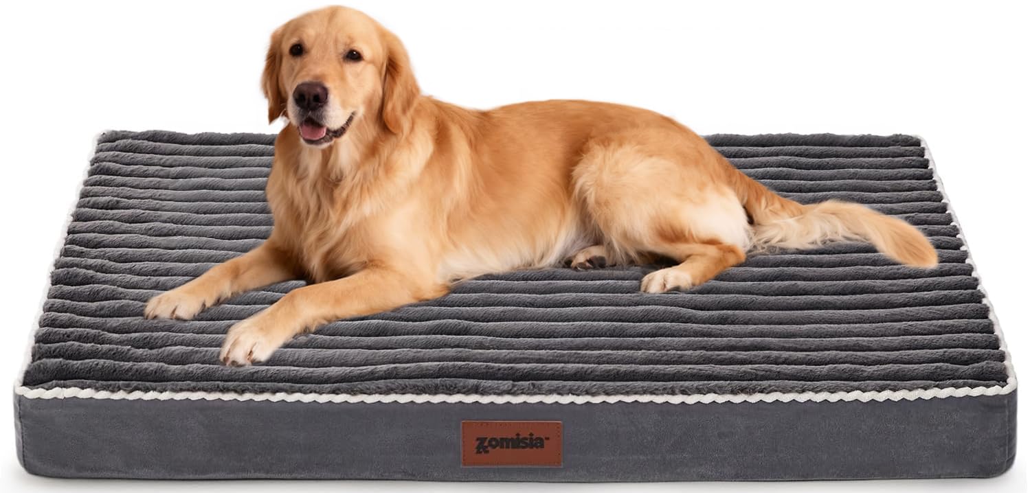 ZOMISIA XXL dog bed for crate-fit design provides secure, stable rest.