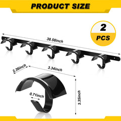 Zonon five-hook display close-up shows sturdy metal construction.