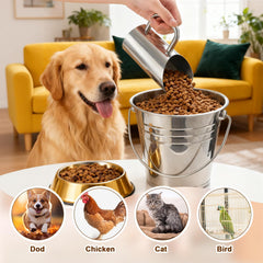 Zonon scoop with dry pet food demonstrating precise portion control