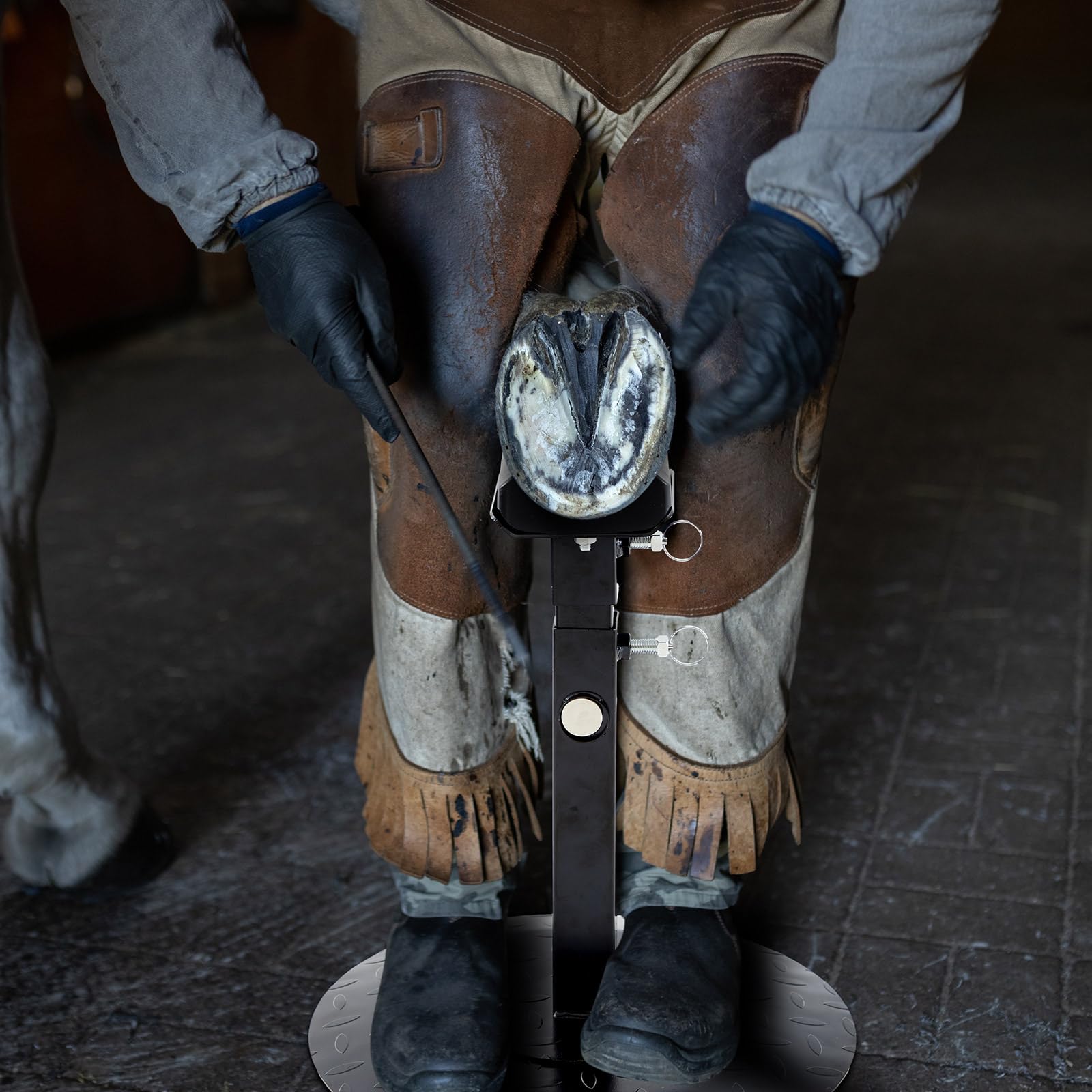 Zonon farrier stand supports horses, cattle, donkeys, and sheep efficiently.