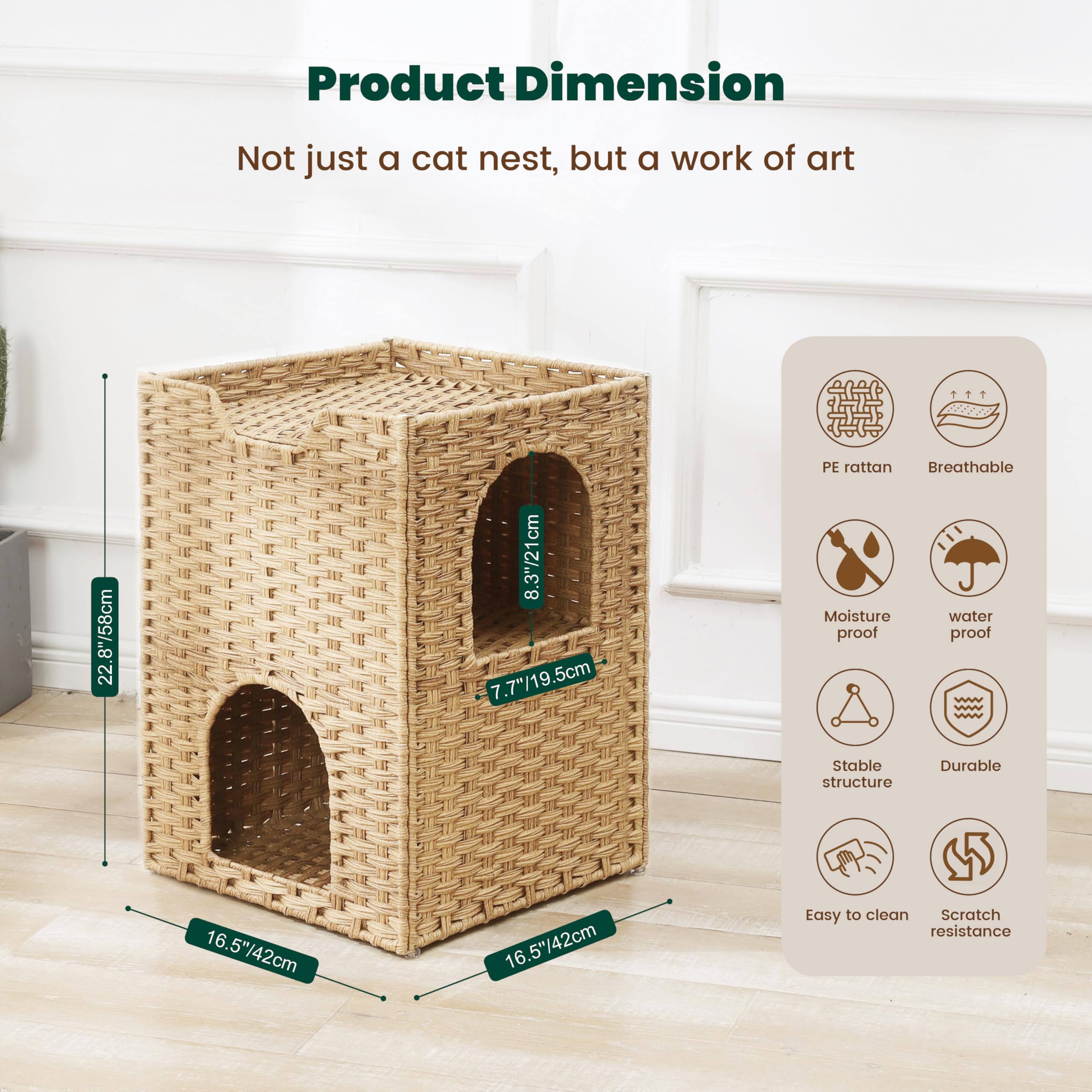 Zonoria Zephyria indoor-outdoor cat bed offering a versatile safe haven.