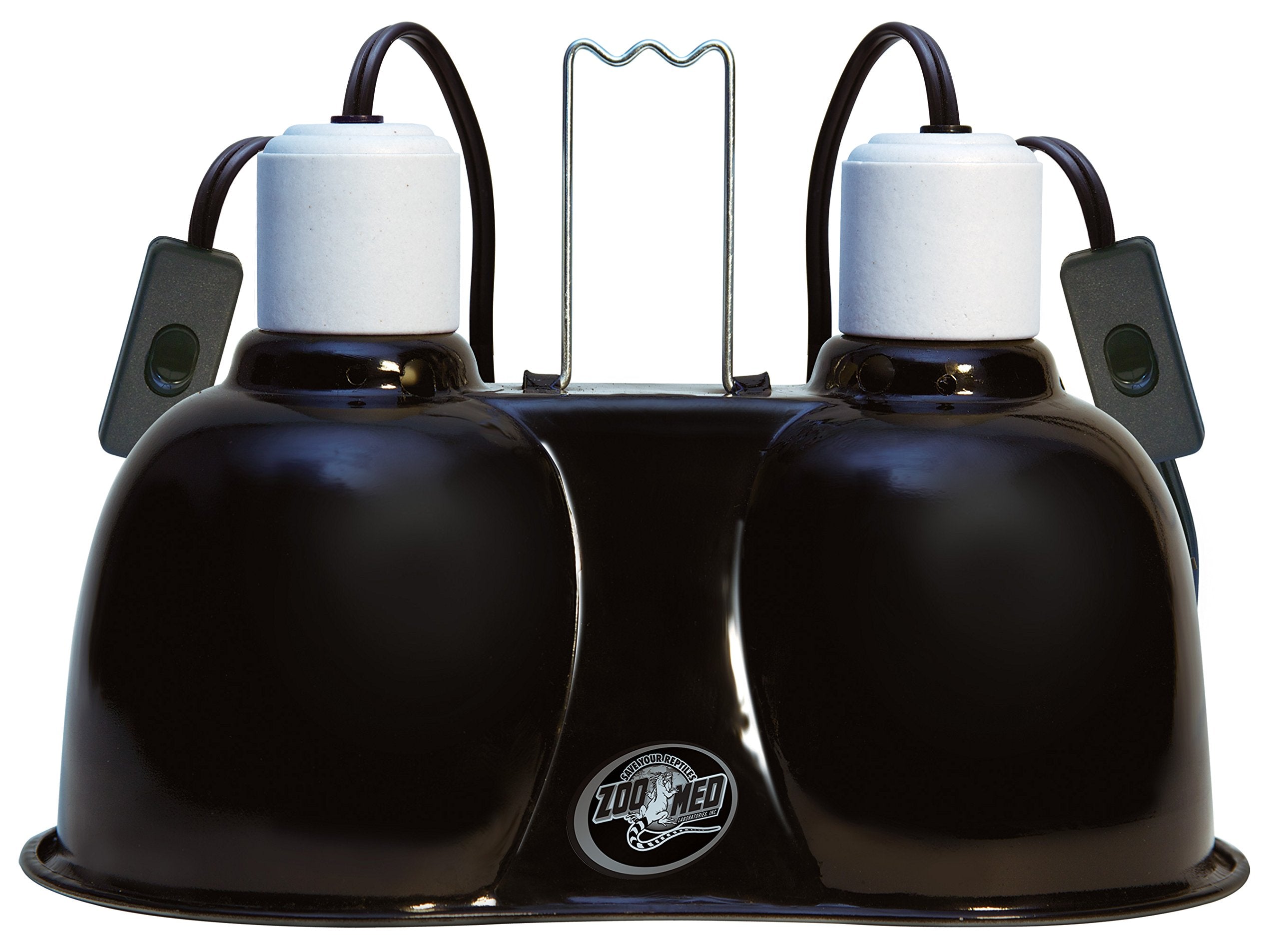 Zoo Med Combo Mini Deep Dome dual lamps provide UVB and heat options in one fixture.