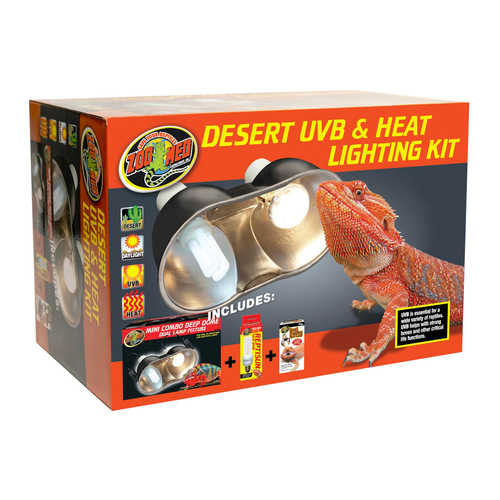 Zoo Med dual ceramic sockets enabling independent control for basking setup