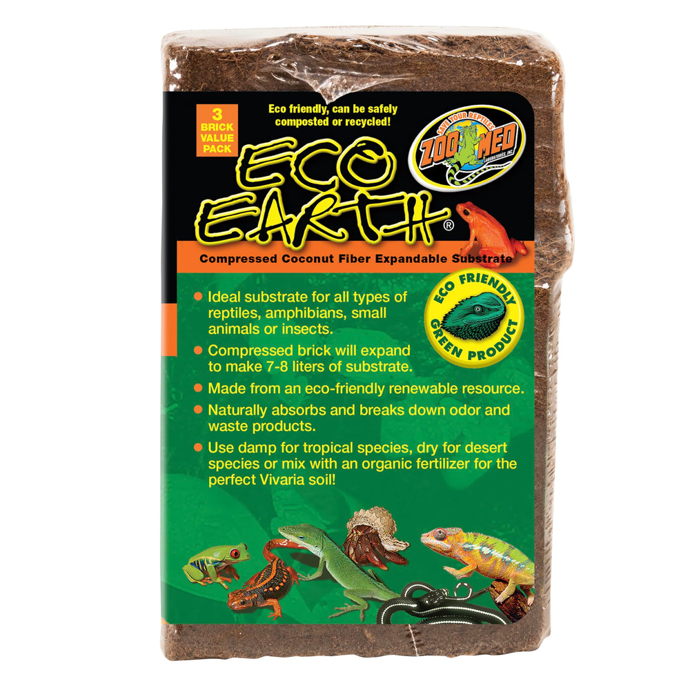 Zoo Med Eco Earth biodegradable substrate from coconut husks