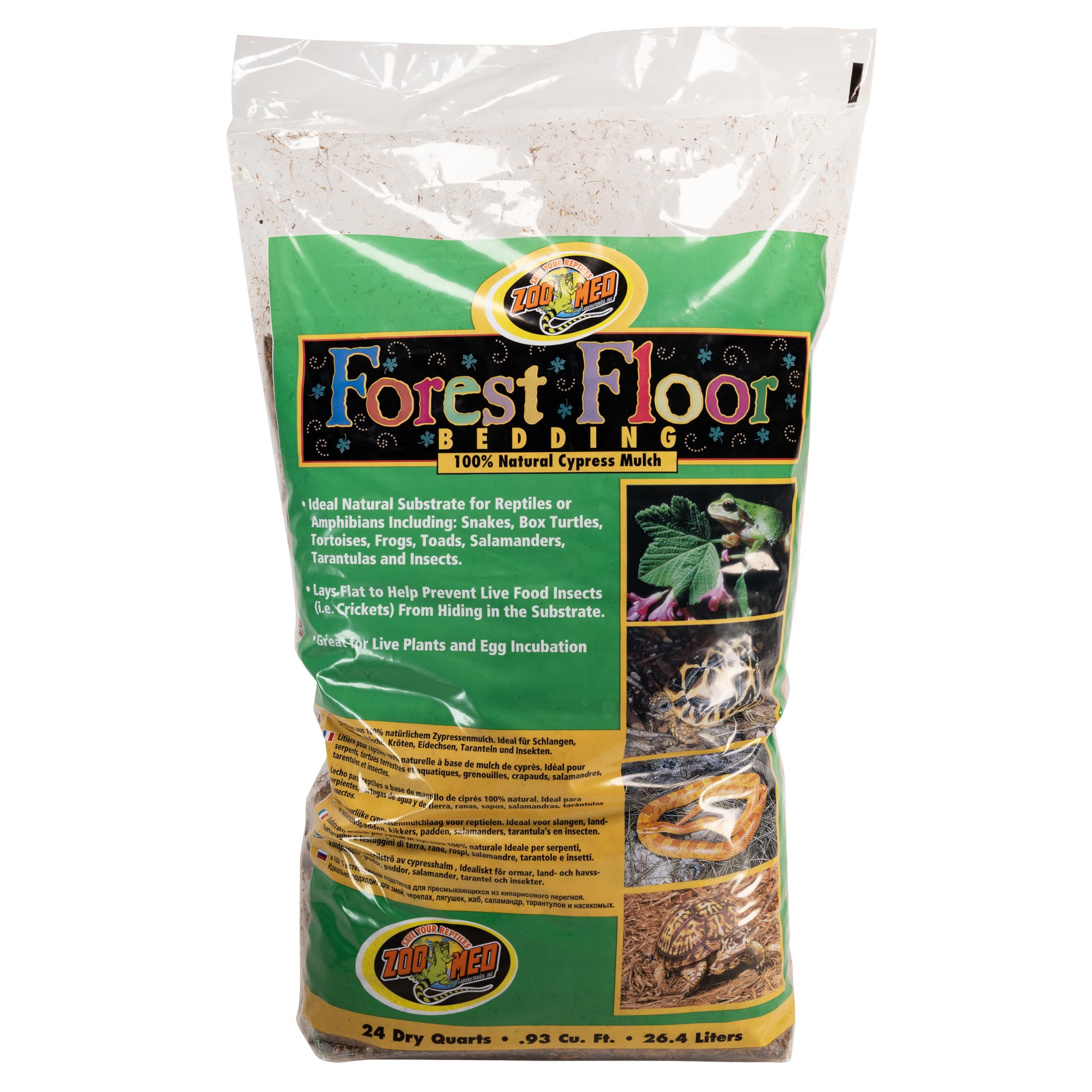 Zoo Med Forest Floor Bedding shows a natural forest look while retaining humidity